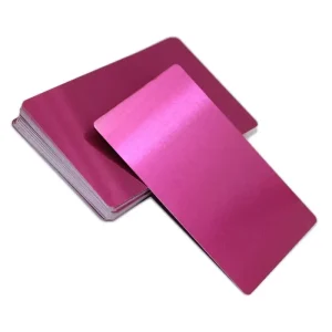 Metal Nameplate Business Card Blank Sheet Laser Marking Test Aluminum Digital Printing Art Sculpture Modern Metal Crafts Carved