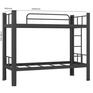 Metal Steel School Dorm Iron Frame Bunk Bed for Students