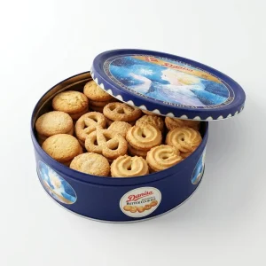Metal Tin Box Recycled Materials Customized 4 Color Offset Printing Durable Iron Food Grade Container for Chocolate Cookies