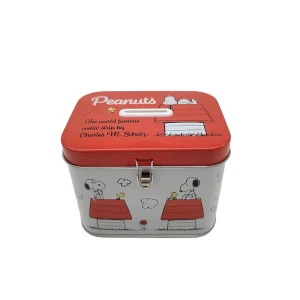 Metal Tins for Piggy Bank Box High Quality Metal Cans Printing Rectangle Tins Candy Box Customized Packaging