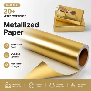 Metallic Foil Wrapping Paper Shiny Metallic Paper Sheet