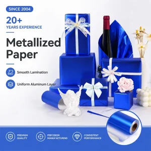 Metallic Foil Wrapping Paper for Flower Bouquets Durable Shiny Gift Wrap Paper