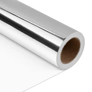 Metallic Gold and Silver Laser Wrapping Foil Paper for Chocolate, Candy, and Cigarette Inner Liners