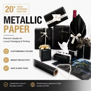 Metallic Print Paper for Packaging Laser Inkjet Compatible Metallized Paper Glossy Metallic Foil Paper