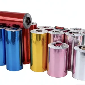 Metallized PET Film Roll Custom Color Gold Silver Aluminum Foil Film Packaging Decoration Printing Factory Direct