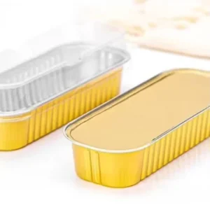 Mini Loaf Pans with Lids 500 Pack 6.8oz Aluminum Rectangle Foil Pans for Bread Cupcake Pie
