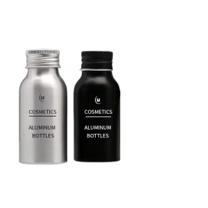 Mini Metal Silver Cosmetic Bottles Essential Oil Dropper Pump Sprayer Rubber Pipette Cap Empty Aluminum Bottle