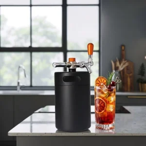 Mini Portable Cocktail Keg Cooler Stainless Steel 2l 3.6l 5l with CO2 for Home or Business Use