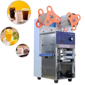 Mini Semi-Automatic Cup Sealing Machine for Boba and Juice Cups, 60 mm, 75 mm, 90 mm, 95 mm, and 98 mm