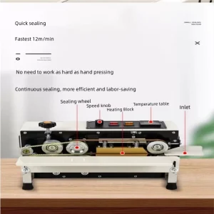 Mini Smart Electric Driven Automatic Plastic Pressure Vessel Sealing Machine Easy Operate 220V Bag Pouch Packaging Chemicals