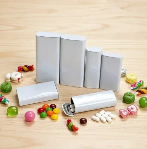 Mini Square Food-Grade Tinplate Mint Boxes