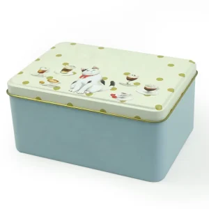 Mini Square Shape Tin Plate Matte Finish Wedding Gift Packaging Cookies Chocolate Sandwich Bread Cans
