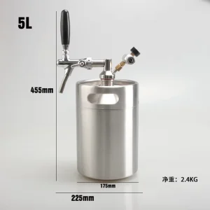 Mini Stainless Steel Beer Keg for Nitro Cold Brew Coffee