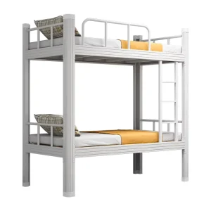 Modern Apartment Dormitory Kids Double Steel Bunk Bed Strong Metal Frame for Bedroom Home Furniture