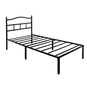 Modern Minimalist Metal Double Bed Suitable for Bedrooms School Dormitories Construction Site Staff Dormitories
