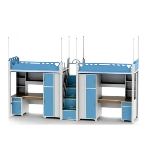 Modern Comfortable Adjustable Leather School Apartment Dormitory Bed with Knock Down Structure and Customized Color
