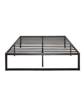 Modern Design Heavy Duty Metal Platform Bed Frame Full Size for Home or Hotel Easy Assembly Durable Twin Bed