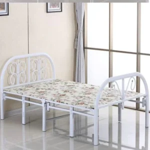 Modern Design Metal Folding Triple Set 3 Bunk Bed Frame Iron for Bedroom Living Room Warehouse One Room Stackable Apartment Bed