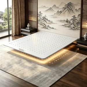 Modern Design Suspension Bed Metal Frame Space Saving Durable Mattress Support for Bedroom Apartment