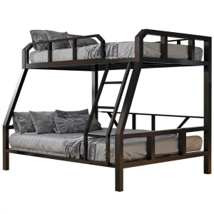 Modern Design Wrought Iron Bunk Beds for Gaming Hotels Dormitory Double-Decker Student Beds