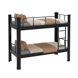 Modern Double Single Queen Metal Bunk Bed Frame with Adjustable Features Bedroom Dormitory School Home Use Durable Steel Frame