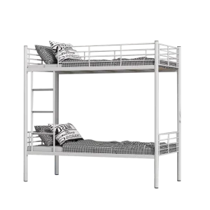Modern Double decker Metal Beds for Workers’ Dormitory Hotels Apartments Home Furniture