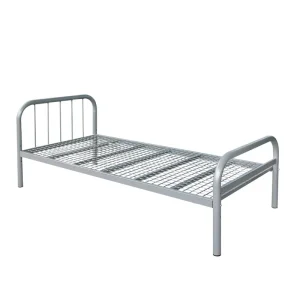 Modern Durable Reclining School Boarding Bed Steel Iron Metal Frame Single Queen Bedroom Use