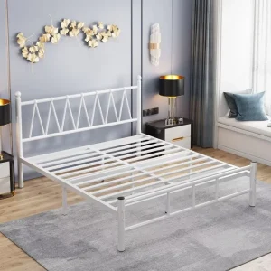 Modern Eco Friendly Disassembly Worker Dormitory School Apartment Hotel Hospital Use Iron Single Metal Bed Frame