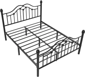 Modern Elegant Heavy Duty Durable Storage Bed for Hotel and Villa Use Metal Frame Bedroom Furniture
