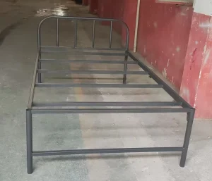 Modern Foldable Assembled Single Metal Bed Frame with Storage Space for Bedroom Living Room Hotels Home Apartments Villas