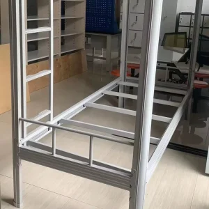 Modern Furniture Double Decker Deck Metal Frames Bunk Bed for Adults Adult Bunk Beds Iron Steel Loft Double Bunk Beds Twins