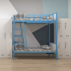 Modern Metal Bunk Bed Twin Size for Hostels Hotels Dormitories