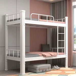 Modern Metal Bunk Beds Factory Direct Sale for Secure Use in Bedrooms Hotels Schools Dormitories Apartments
