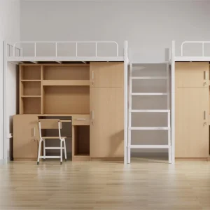 Modern Metal Bunk Beds for Adults Efficient Use in Student Apartments Bedrooms Schools Hospitals Dormitory Furniture