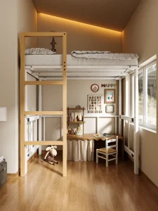 Modern Metal Detachable Electric Adjustable Bed Frame Space Saving Foldable for Apartment Use Assembled Design Double Size