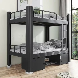 Modern Metal Dormitory Bunk Bed Under Bed Cabinet for School Living Room Bedroom Home Furniture Stylish Storage Solution Hotels