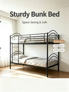 Modern Metal Single Bed Frame Dormitory Bed for School and Hotel Use