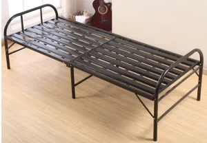 Modern Metal Single Bed with Knock-down Structure for School and Hotel Use Home/Dormitory Steel Bed