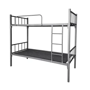Modern Minimalist Metal Double Bed Suitable for Bedrooms School Dormitories Construction Site Staff Dormitories