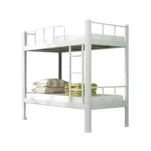 Modern Minimalist Steel Double Bed Suitable for School Dormitories Construction Site Staff Dormitories