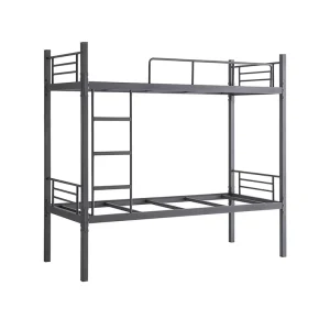 Modern Minimalist Steel Double Bed Suitable for School Dormitories Construction Site Staff Dormitories
