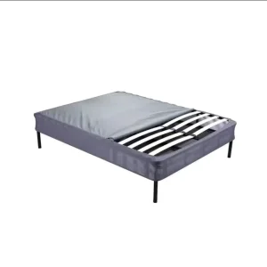 Modern Queen/King Size Metal Bed Frame with Wooden Slats for Bedroom or Living Room Apartment Use