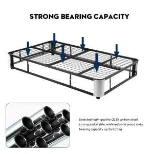 Modern Queen Modern Metal Platform Bed Box for Hotel