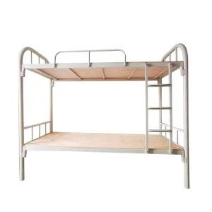 Modern Queen Size Steel Bunk Beds Dormitory Bunks with Stairs for Students, Bedrooms, Hotels, Schools, Apartments