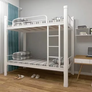Modern Single Bed Storage Cabinets Steel Metal Dormitory Bed for Hospital Hotel and Apartment Use