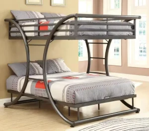 Modern Special Design Round Universe Iron Bunk Bed for Bedroom Student Dormitory & Hotel Use Durable Metal Bed