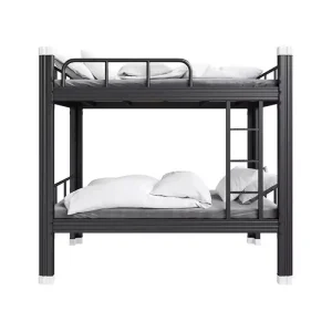 Modern Steel Bunk Bed Thickened Material Dormitory Bunk Bed for School Apartment Hotel Bedroom Use Commercial Furniture