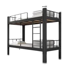Modern Style Metal Bunk Bed with Storage for Home School Dormitory in Single Queen King Sizes for Children’s Bedroom