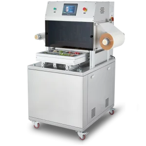 Modified Atmosphere Packaging MAP Vacuum Skin Tray Sealing Machine for Poultry, Chicken, Meals, and Fresh Food