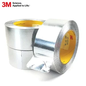 Moisture-Resistant Aluminum Foil Acrylic Adhesive Tape Roll for Metal Surface Sealing